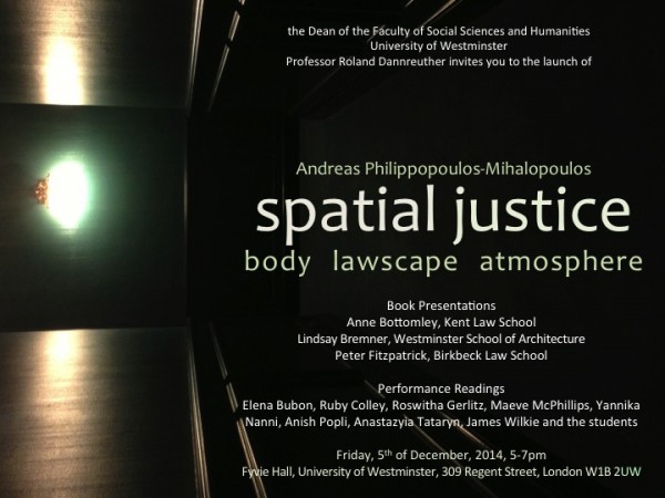 Andreas PM Spatial justice Launch